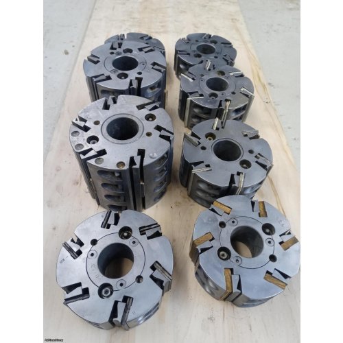PARTE: 12305 - CABEZALES PARA MOLDURADORA - 1-13/16” FLECHA X 6” DIAMETRO X 2.25” - 3”, 4”, 5”, 6” LARGOS